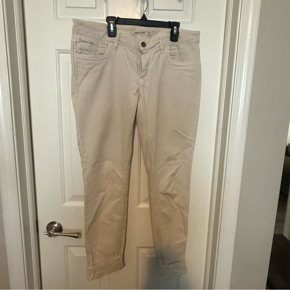 Beige Casual Jeans